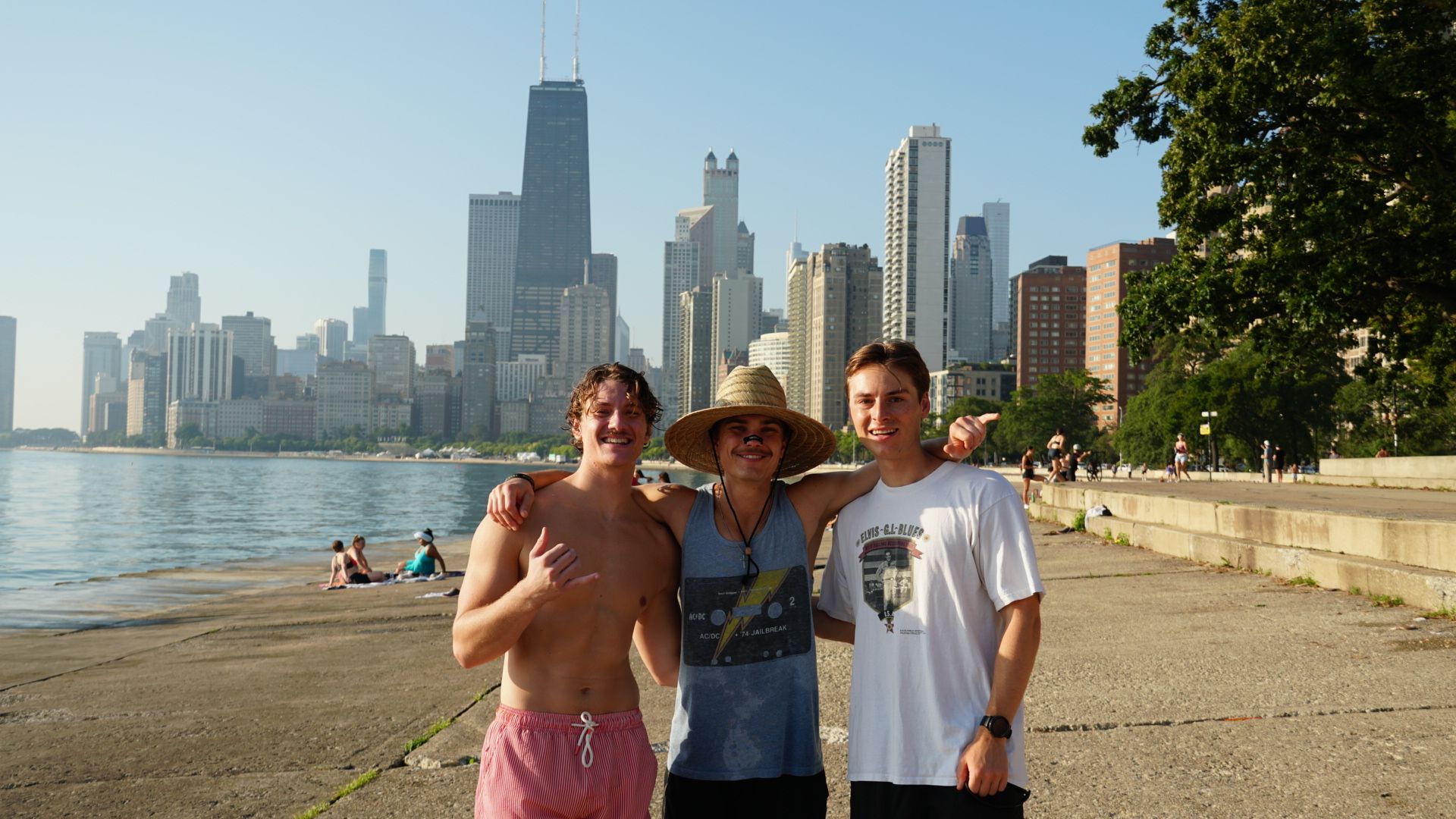 Matthew and Alex on the Chicago lakefront