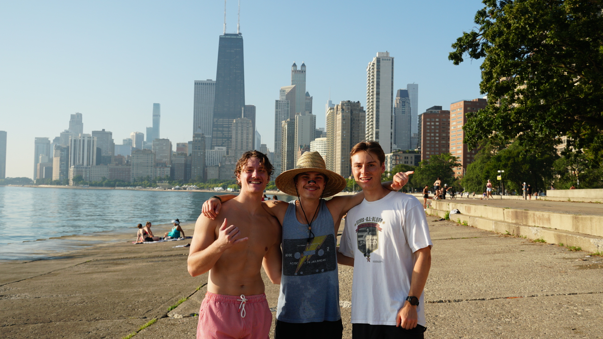 Matthew and Alex on the Chicago lakefront
